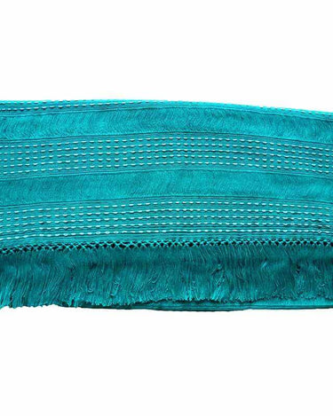 Table Runner Aquamarine - 68" x 17" - Handmade and Fairtrade - Quetzal Artisan