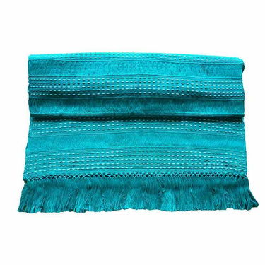 Table Runner Aquamarine - Handwoven - 68" x 17" - Fairtrade - Quetzal Artisan