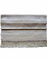 Table Runner Cream - 68" x 17" - Handmade en Fairtrade - Quetzal Artisan