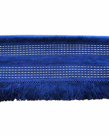 Table Runner Dark Blue - 68" x 17" - Handmade and Fairtrade - Quetzal Artisan