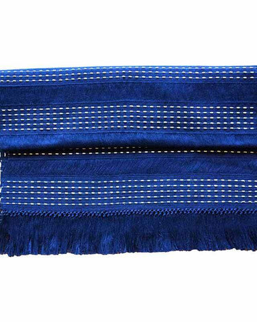 Table Runner Dark Blue - 68" x 17" - Handmade and Fairtrade - Quetzal Artisan