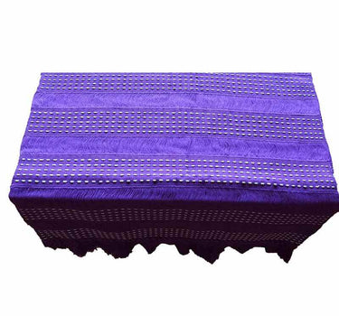 Table Runner Lilac - 68" x 17" - Handmade of Cotton and Fair - Quetzal Artisan