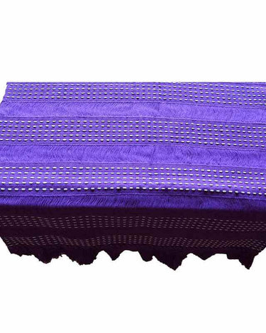 Table Runner Lilac - 68" x 17" - Handmade of Cotton and Fair - Quetzal Artisan