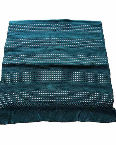 Table Runner Pine Green - 68" x 17" - Beautiful and Fairtrade - Quetzal Artisan