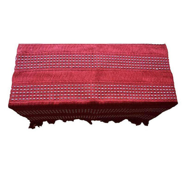 Table Runner Red Cherry - Mayan Design - 68" x 17" - Fair - Quetzal Artisan