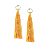 Tassel Earrings Mustard - Handmade and Fairtrade Jewelry - Quetzal Artisan