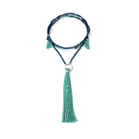 Tassel Necklace Turquoise 