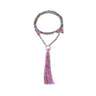 Tassel Necklace Lavender - Handmade and Fairtrade Jewelry - Quetzal Artisan