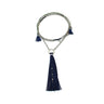 Tassel Necklace Navy Blue - Handmade and Fairtrade Jewelry - Quetzal Artisan