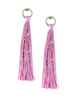 Tassel Earrings Lavender - Handmade - Beautiful and Fair - Quetzal Artisan