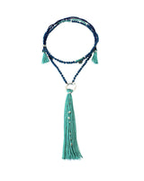 Tassel Necklace Turquoise - Handmade - Beautiful & Fairtrade - Quetzal Artisan