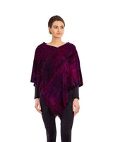 Poncho Magenta - Organic Bamboo - Sustainable and Fairtrade - Quetzal Artisan