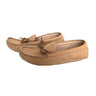 Men Moccasins Moosehide Brown - Handmade Canadian Slippers - Quetzal Artisan