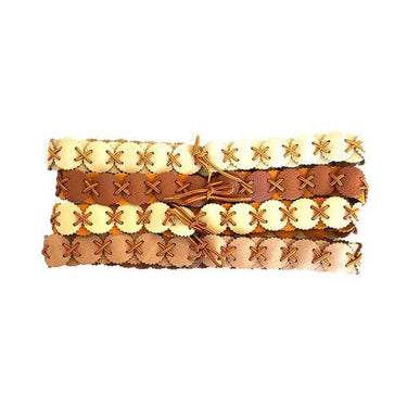 Belt Brown Mooshide - Traditional Native Canadian Belts - Quetzal Artisan