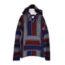 Hoodie Blue Red Mélange - One Size - Handmade Fairtrad - Quetzal Artisan
