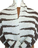 Cowl Scarf Khaki Cream - Handmade of Alpaca Wool - Quetzal Artisan