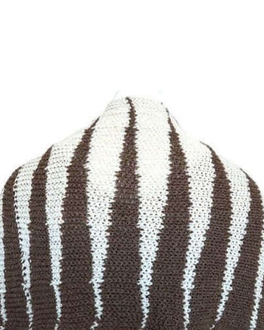 Cowl Scarf Khaki Cream - Handmade of Alpaca Wool - Quetzal Artisan