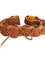 Leather Belt Chestnut - Traditional Design- Handmade in Canada - Quetzal Artisan